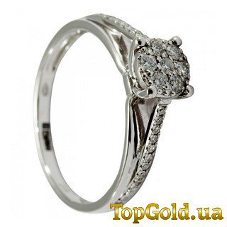 Кольцо с бриллиантами из каталога TopGold