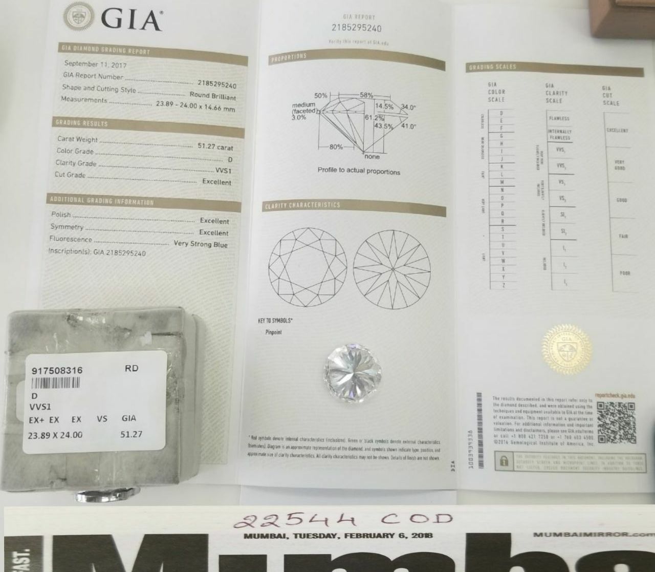 Продаётся бриллиант - 5.400.000 $
